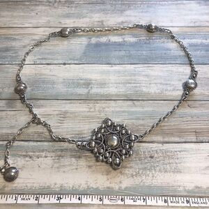 Brighton Reversible Silver Plated SWISS Chain Belt  34"  List $84